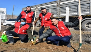 Kırıkkale'de 112 fidan 112 saniyede toprakla buluşturuldu