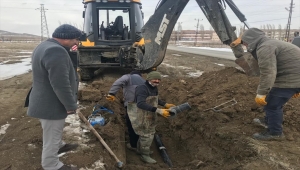 Ulaş'ta soğuk hava içme suyu borularını dondurdu 