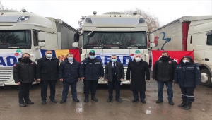 AFAD'ın insani yardım tırları Ukrayna ve Moldova'da