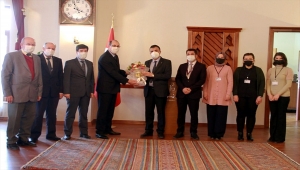 Beypazarı'nda Vergi Dairesi çalışanlarından Kaymakam Erdoğan'a ziyaret