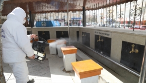 Çubuk ve Kızılcahamam'da camilerde ramazan temizliği yapıldı