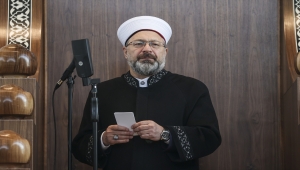 Diyanet İşleri Başkanı Erbaş, Ayşe Hatun Camisi'nin açılış törenine katıldı