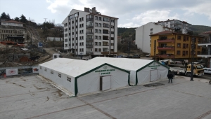 Kızılcahamam'da iftar çadırı kuruldu