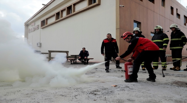 Nevşehir'de İHH gönüllülerine yangına müdahale eğitimi verildi