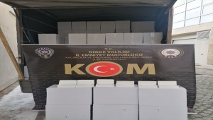 Niğde'de 2 milyon 900 bin makaron ele geçirildi