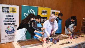 "Özel çocuklar" yeteneklerini ebru sergisiyle ortaya koyacak