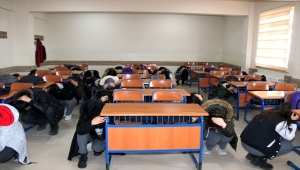 Şarkışla'da deprem tatbikatı yapıldı