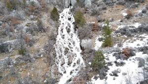 Yaz döneminde kuruyan Düden Şelalesi yeniden akmaya başladı
