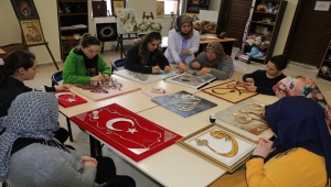 Yozgatlı kadınlar filografi kursuyla sosyalleşiyor