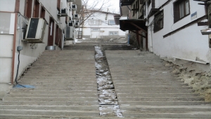 Ankara Büyükşehir Belediyesinden Beypazarı'na merdiven hizmeti