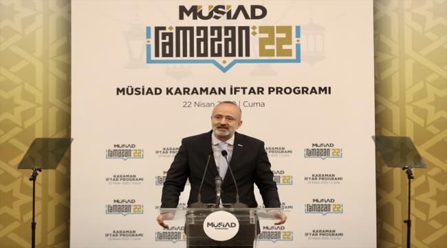 Bakan Mustafa Varank, MÜSİAD Karaman Şubesinin iftar programına katıldı: