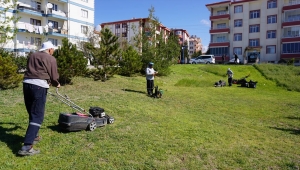 Beypazarı'nda park ve bahçelerde bayramda temizliği 