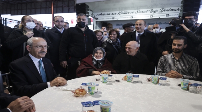 CHP Genel Başkanı Kılıçdaroğlu, Yenimahalle Belediyesinin iftar programına katıldı: