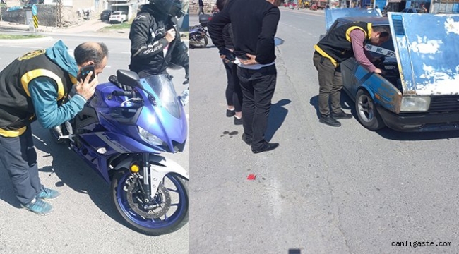 Kayseri'de oto hırsızlık polislerinden araç denetimi: 31 Bin 750 lira ceza kesildi