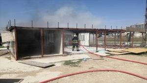 Kırıkkale'de konteynerde çıkan yangın söndürüldü