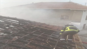 Kırşehir'de ev yangını