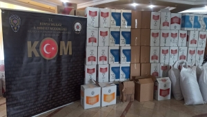 Konya'da 1 milyon 539 bin kaçak makaron ele geçirildi