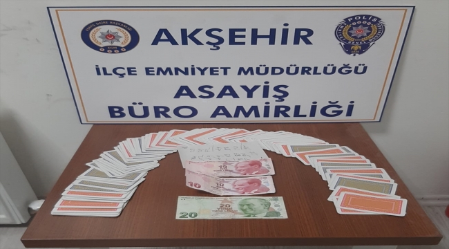 Konya'da kumar oynayan 5 kişiye 9 bin lira ceza