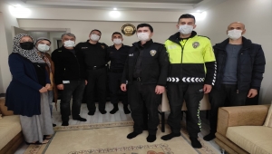 Nallıhanlı şehit polis memuru Kemal Duman'ın ailesine ziyaret 