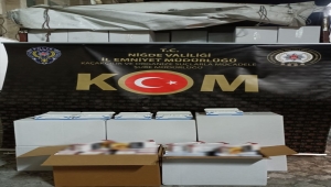 Niğde'de 2,5 milyon boş makaron ele geçirildi