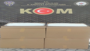 Niğde'de 6 milyon 600 bin dolu makaron ele geçirildi