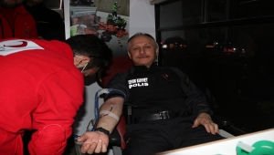 Niğde'de emniyet teşkilatından kan bağışı