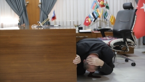 Sivas Belediyesinde deprem tatbikatı yapıldı