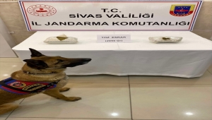 Sivas'ta yolcu otobüsünde 2 kilogram esrar ele geçirildi