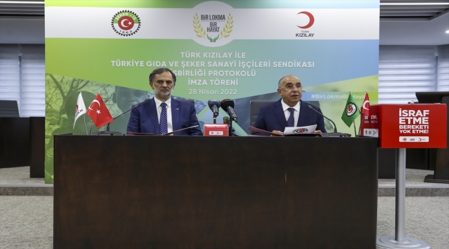 Türk Kızılay ile Şeker-İş arasında iş birliği protokolü imzalandı