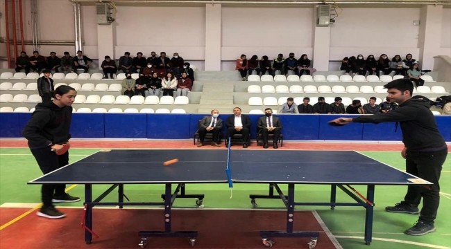 Ulaş'ta satranç ve masa tenisi turnuvası düzenlendi