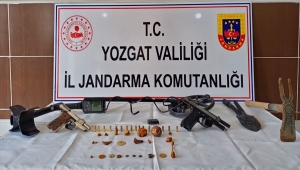 Yozgat'ta tarihi eser niteliği taşıdığı değerlendirilen 23 parça ele geçirildi
