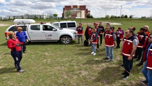 Aksaray'da MEB Arama ve Kurtarma Birimi eğitim ve tatbikatı 