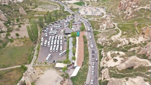 Bayramda Kapadokya'da yerli turist yoğunluğu yaşanıyor