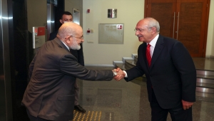 CHP Genel Başkanı Kılıçdaroğlu, Karamollaoğlu ile görüştü