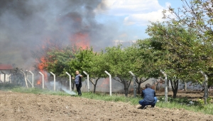 Çubuk'ta bir evde çıkan yangın söndürüldü