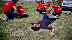 Eskişehir'de 4 ilden 150 kişinin katılımıyla UMKE bölge tatbikatı yapılıyor