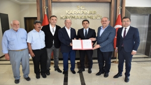 Karapınar'da okul protokolü