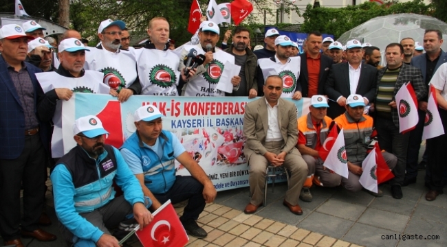 Kayseri'de 1 Mayıs Emek ve Dayanışma Günü 