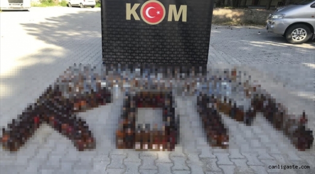 Kayseri'de kaçak içki operasyonu: 2 zanlı yakalandı