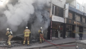 Kırıkkale'de iş yerinde çıkan yangın söndürüldü
