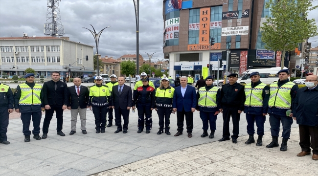 Kırşehir'de "Yayalar için 5 adımda güvenli trafik" uygulaması yapıldı