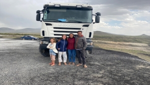 Meke Gölü karavanlı yabancı turistleri misafir ediyor