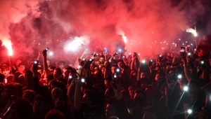 Sivas'ta taraftarlar kupa sevincini tarihi meydanda yaşadı