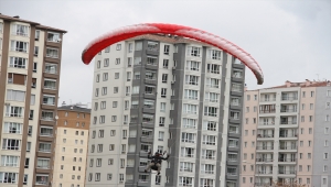 Türkiye Yamaç Paraşütü Hedef Şampiyonası 1. etabı Kayseri'de başladı