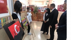 Ulaş'ta "15 Temmuz Demokrasi ve Milli Birlik Günü" konulu resim sergisi açıldı