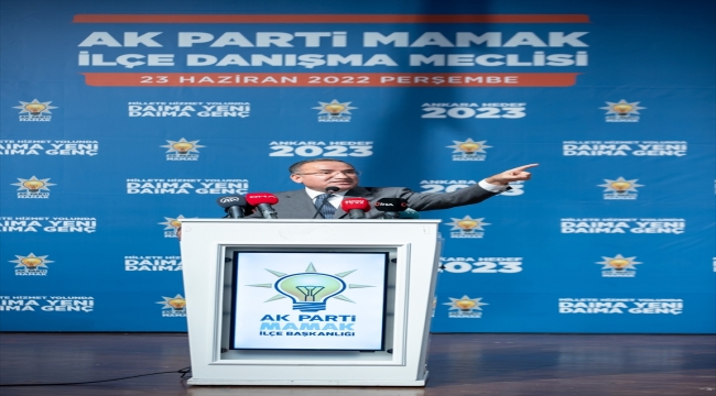 Adalet Bakanı Bozdağ, AK Parti Mamak İlçe Danışma Meclisi Toplantısı'nda konuştu:
