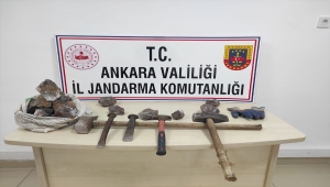 Ankara'da 50 Çubuk agat taşı ele geçirildi