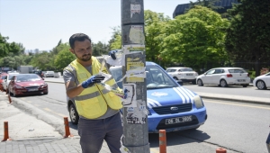 Başkentte cadde ve sokaklardaki izinsiz afişler toplanacak