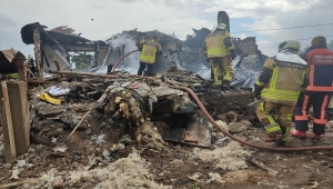 Beypazarı'nda bir ev yangında kullanılamaz hale geldi