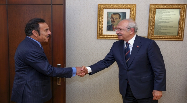 CHP Genel Başkanı Kılıçdaroğlu, Katar'ın Ankara Büyükelçisi Al Sani'yi kabul etti
